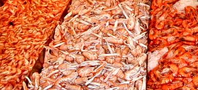 Crevettes roses, Langoustines et Gambas Cuites dans nos propres marmites